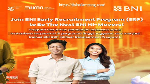 Beasiswa BNI Early Recruitment Program bagi Mahasiswa S1